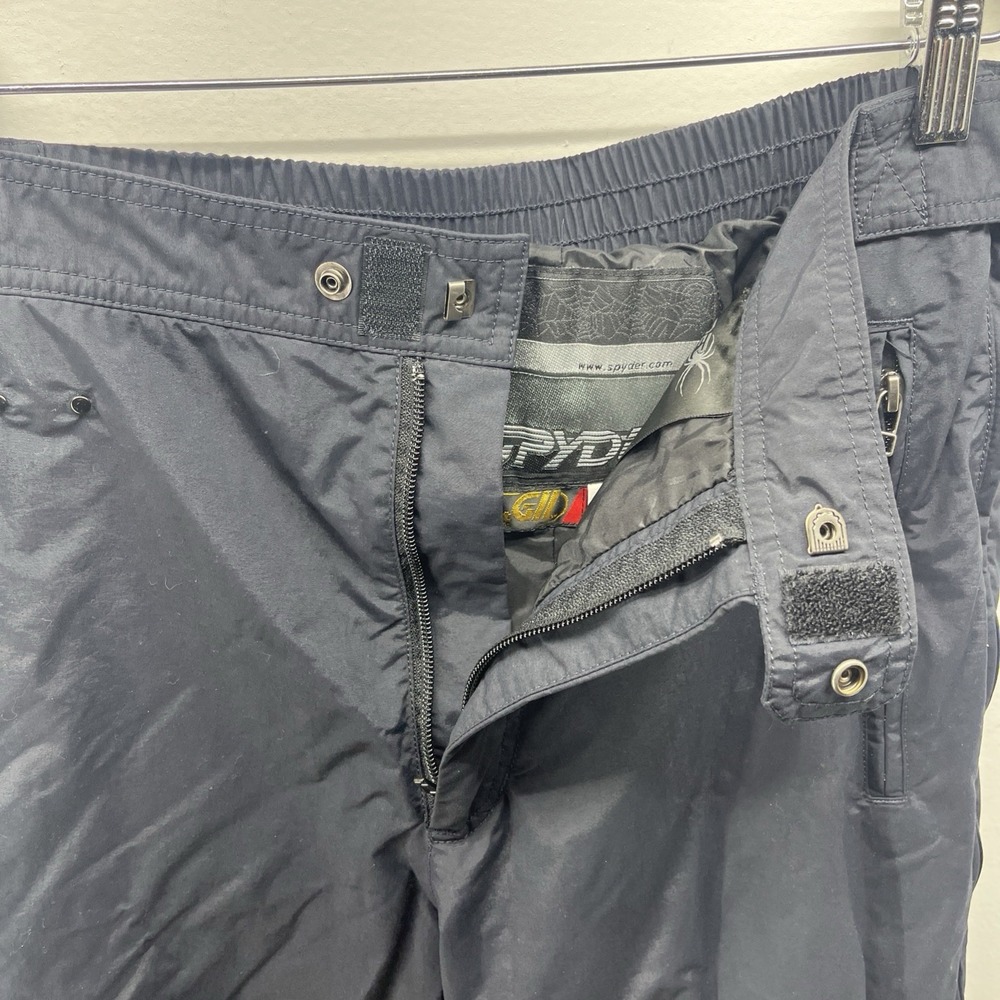 Vintage Entrant GII Spyder Ski Pants Men's Medium Black/Navy 90's Snow Pants - Picture 8 of 15